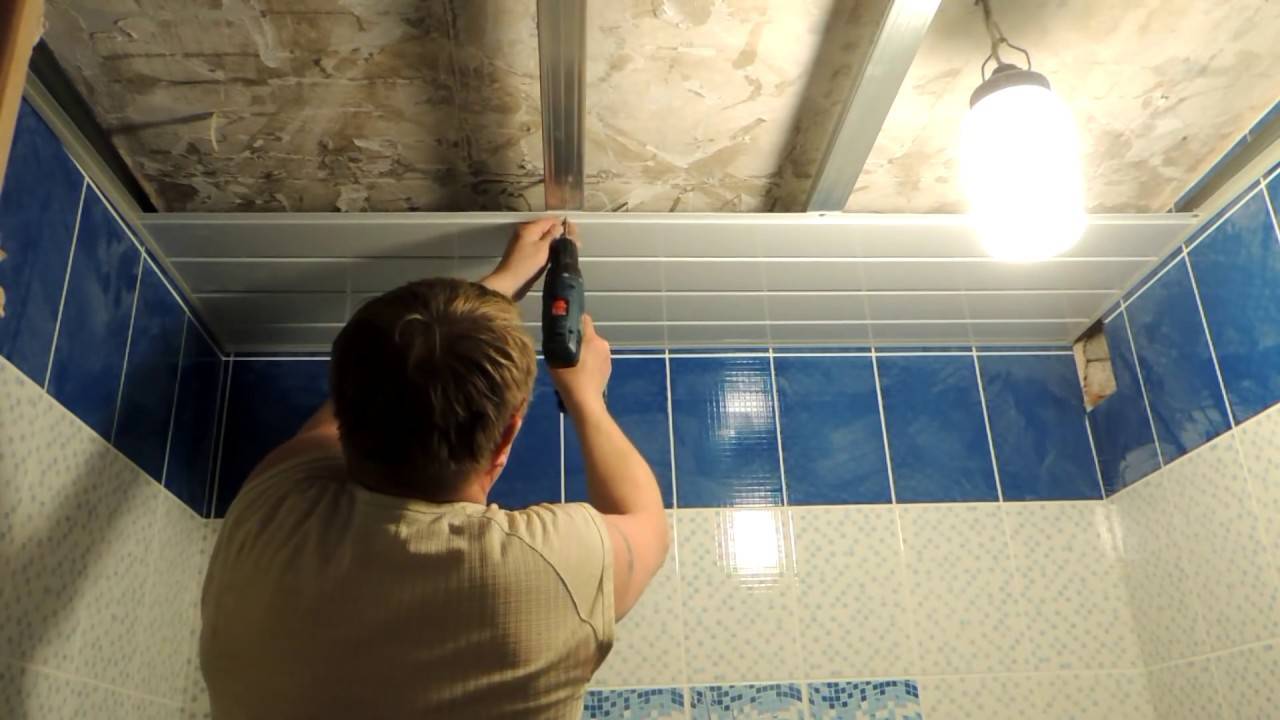 Подвесной Потолок В Ванной Из Пластиковых Панелей