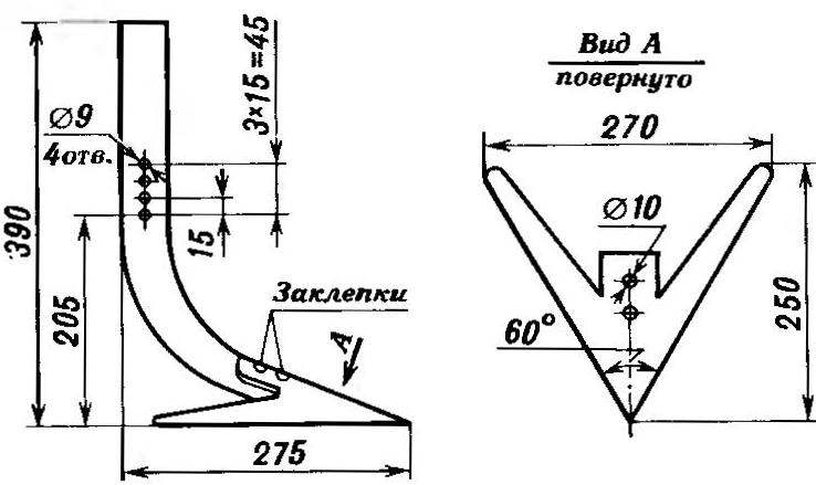 Описание процесса изготовления окучника картофеля для мотоблока своими руками