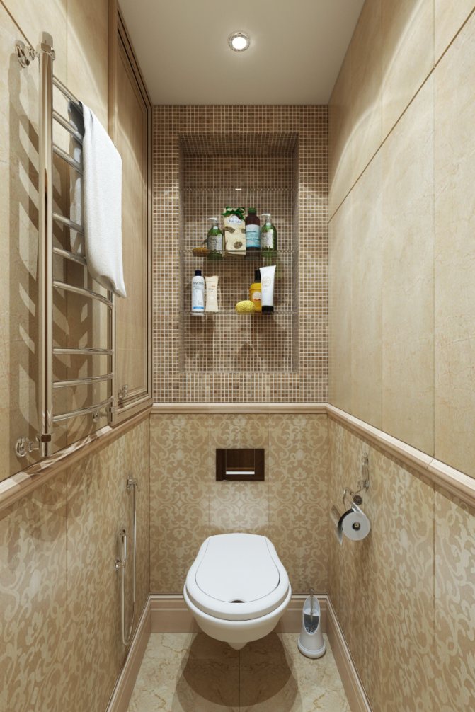 Дизайн туалета маленькой площади