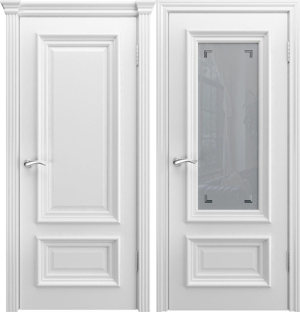 Дверь ВДК Гретта эмаль белая