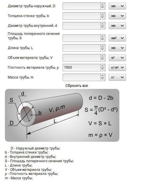 Объем воды в трубе: как рассчитать по формуле