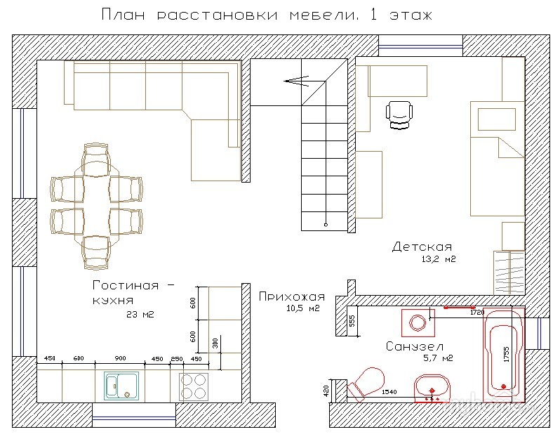 Дизайн длинной узкой гостиной в современном стиле с фото