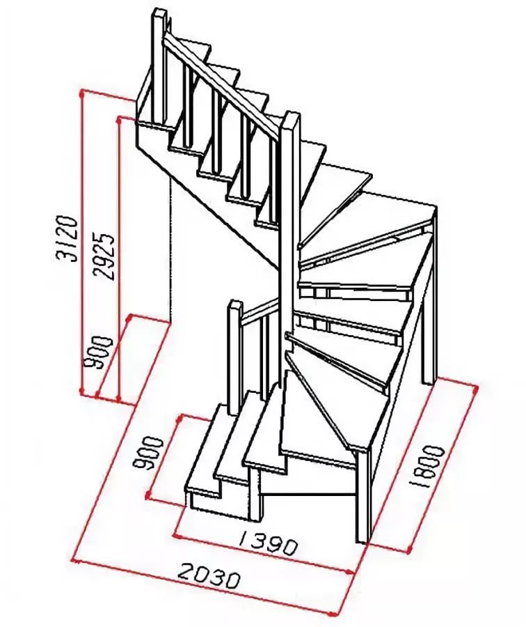 Программа для проектирования лестничной конструкции на второй этаж