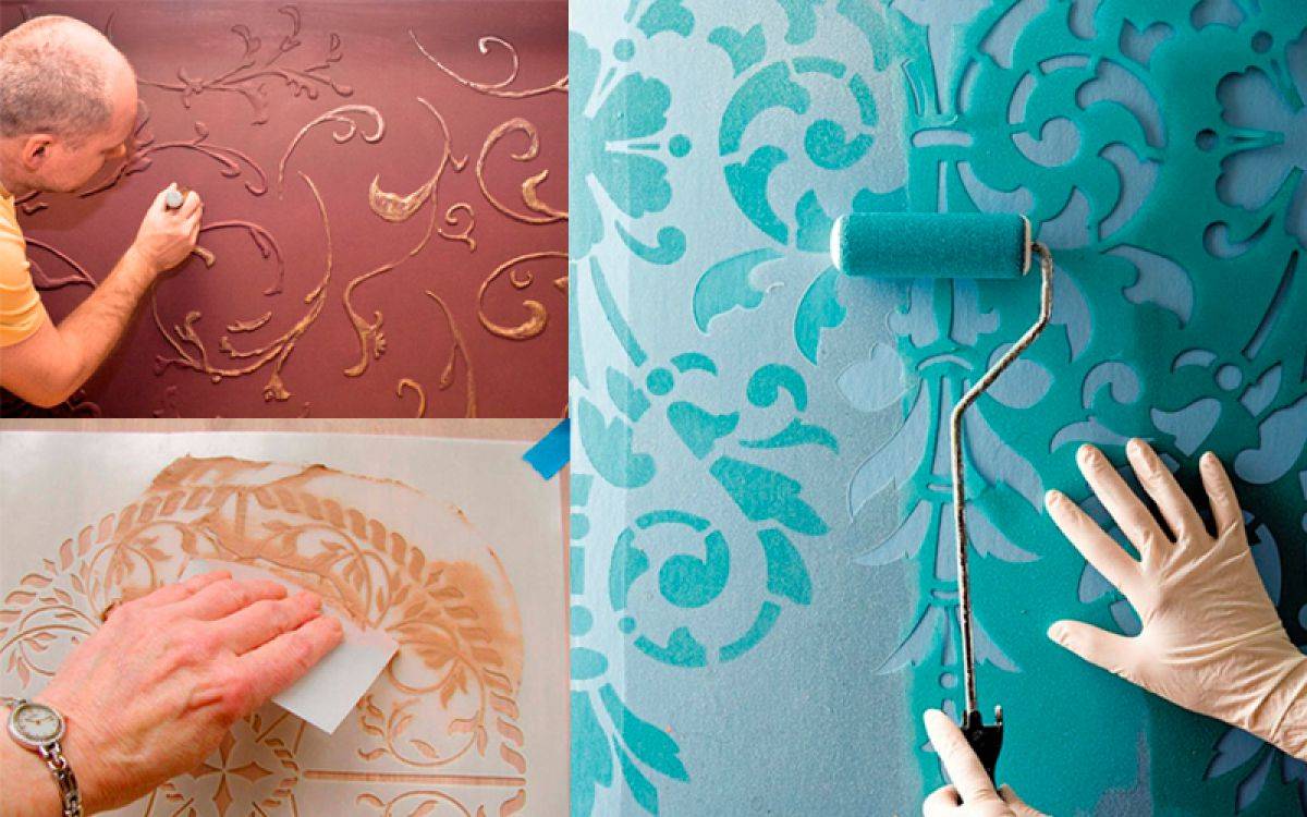 Трафареты для стен под покраску: как сделать своими руками