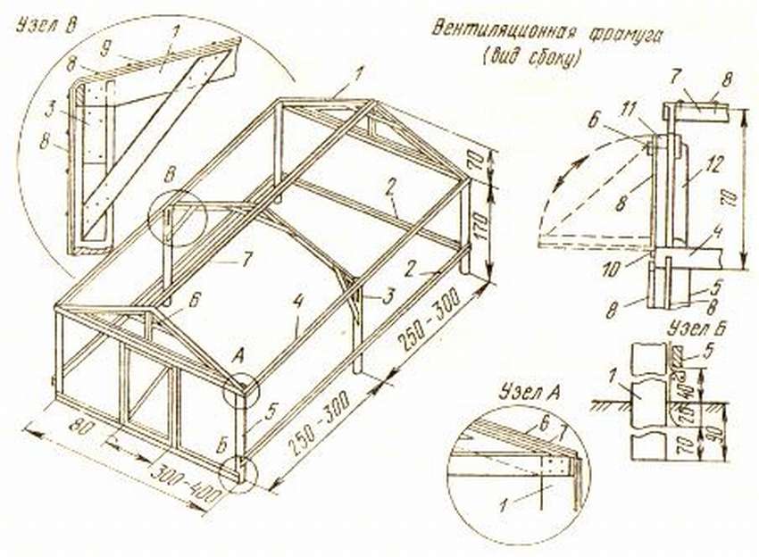 Парник из металла своими руками чертежи - 96 фото