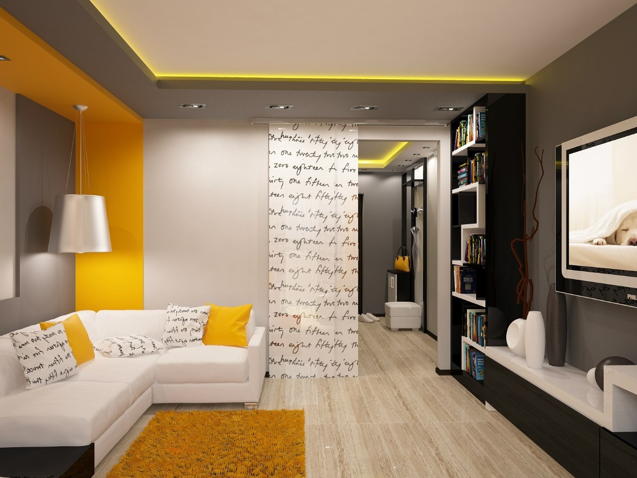 Дизайн интерьера однокомнатной квартиры: свежие идеи с 30 фото