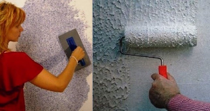 Мокрые обои для стен: состав, особенности применения и нанесения (фото, видео)