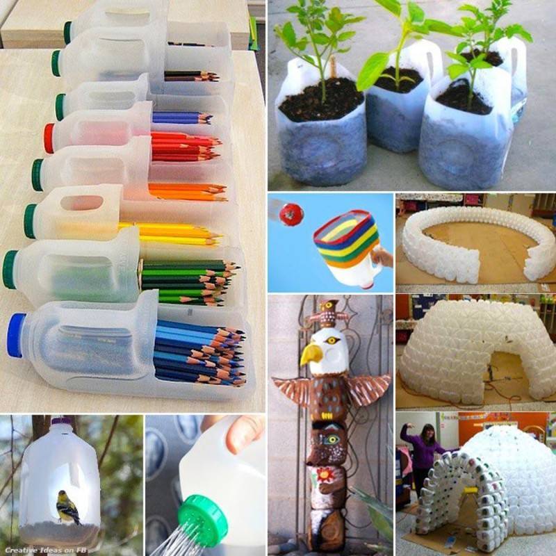 Поделки из пластиковых бутылок. идеи для сада и огорода с фотоиллюстрациями и описаниями