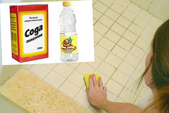 Чем отмыть кафельную плитку на полу в ванной