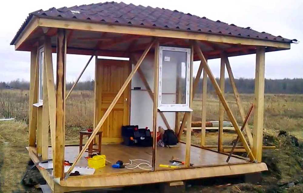 Как построить дачный домик своими руками недорого: проекты и подбор материалов