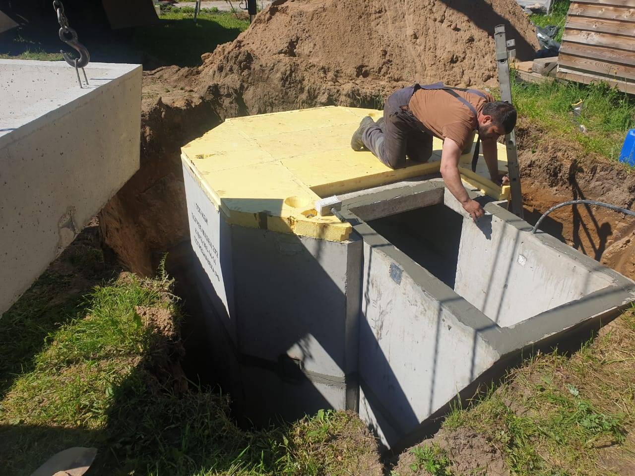 Погреб из бетонных колец жби, фото