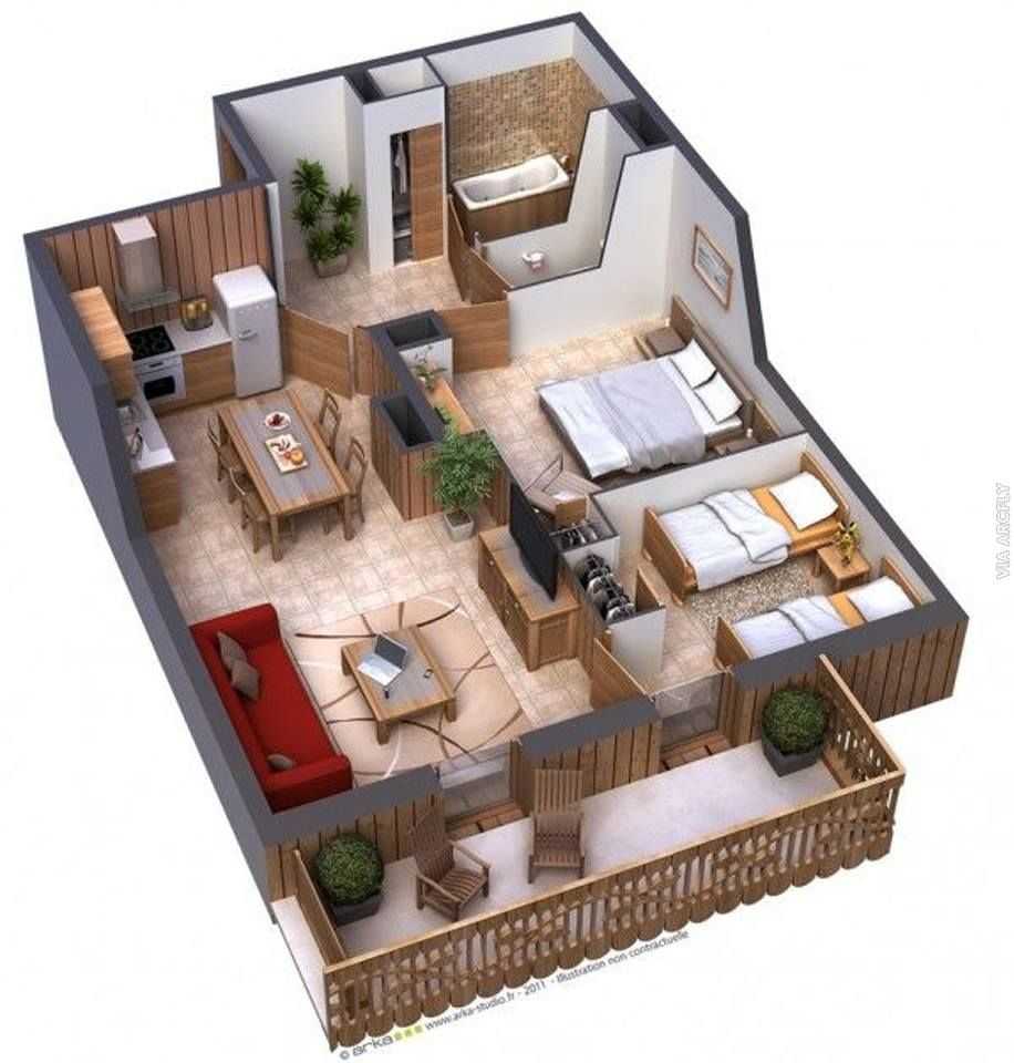 планировка дизайн трехкомнатной квартиры