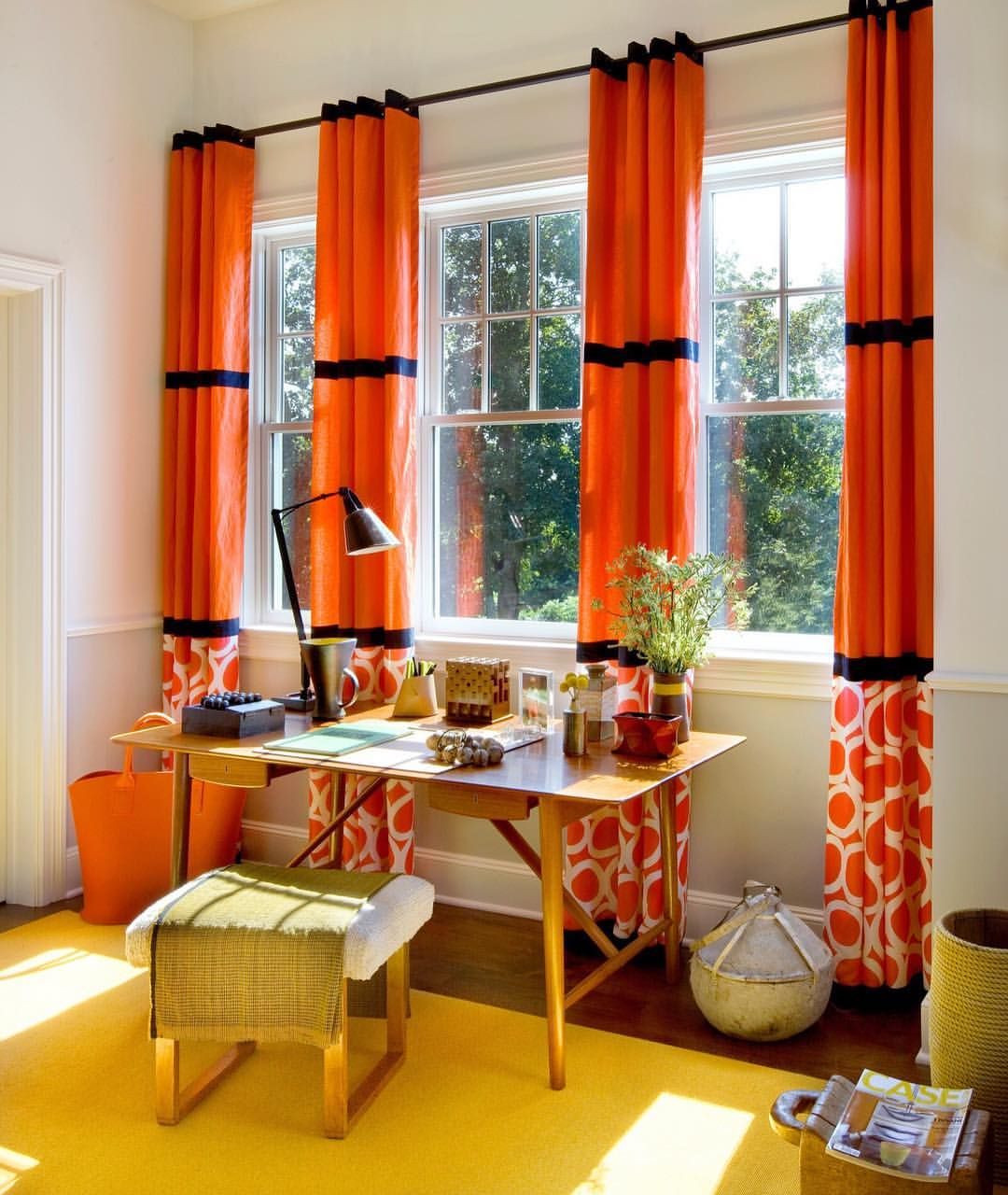 Комбинированные шторы: фото двухцветного дизайна современных штор