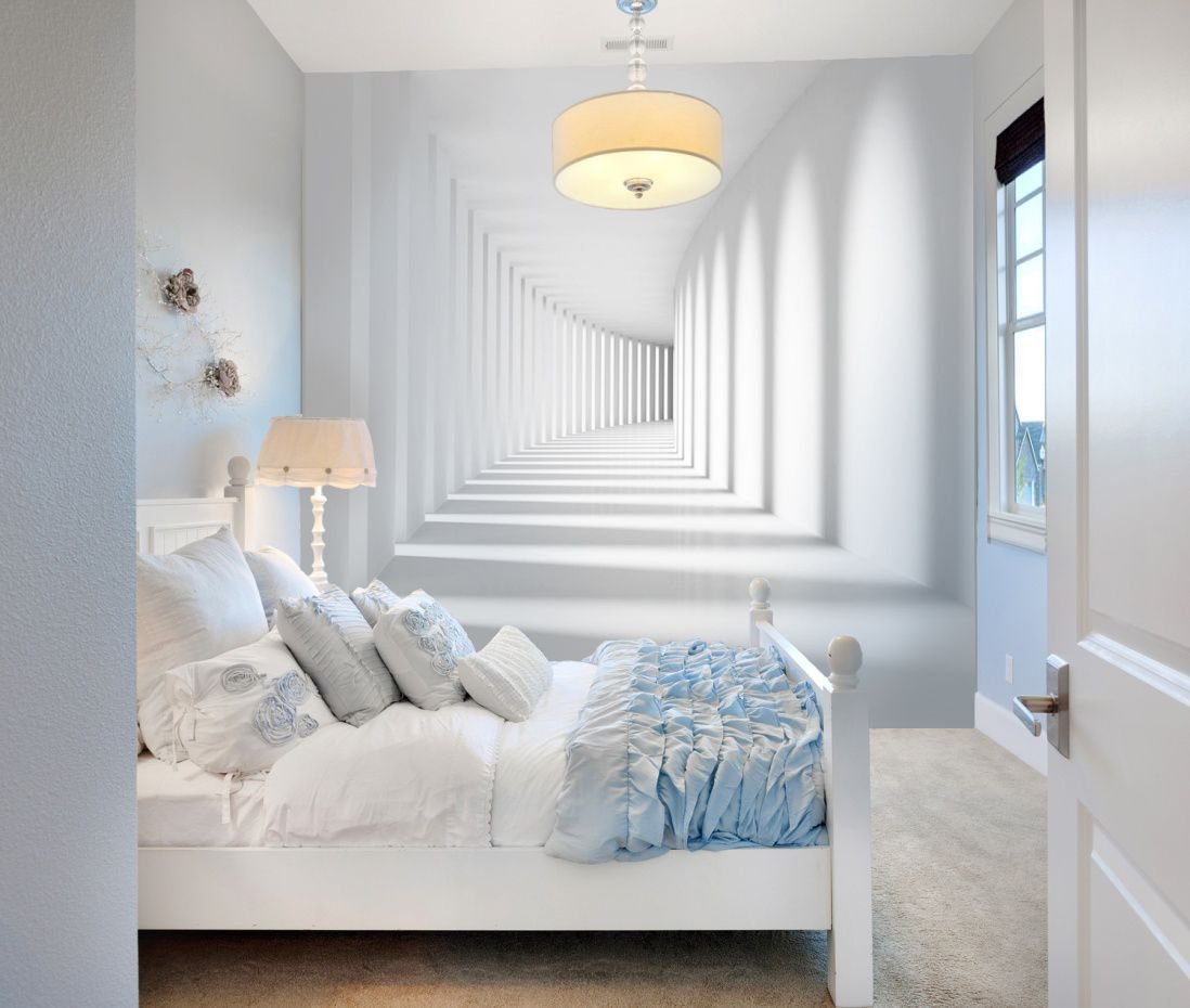 Дизайн маленькой комнаты, способы увеличить пространство - фото интерьеров