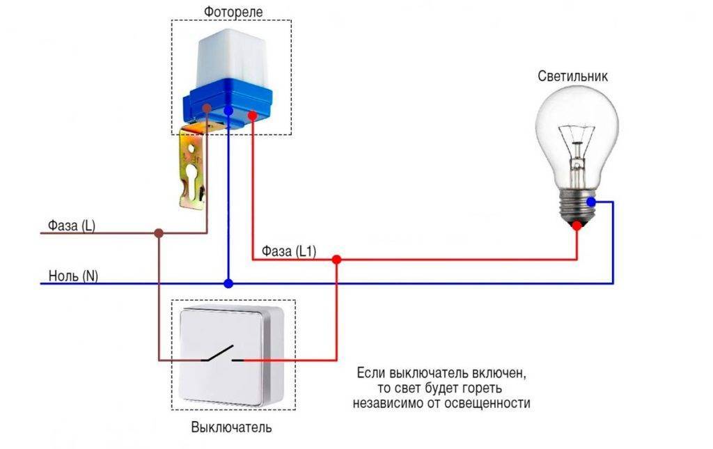 Схема подключения датчика движения к лампочке 220в