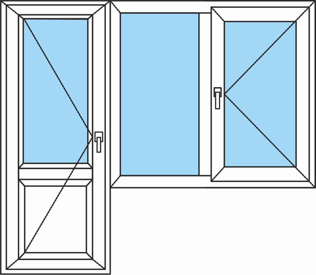 Стандартные размеры окон и балконных дверей