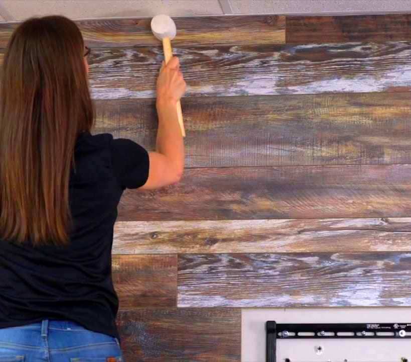 Отделка стен ламинатом своими руками: как крепить и фото в интерьере