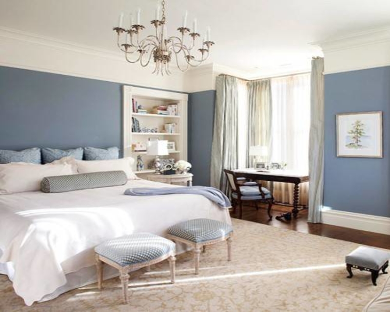 Модная голубая спальня: 29 новых идей спальни в голубых тонах