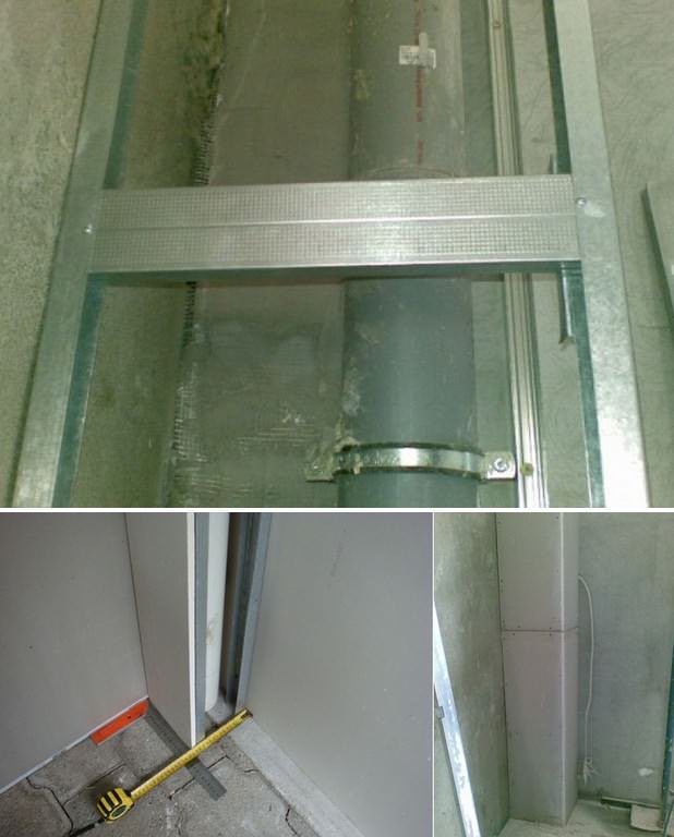 Короб для труб в ванной: выбор конструкции и материала, пошаговая инструкция