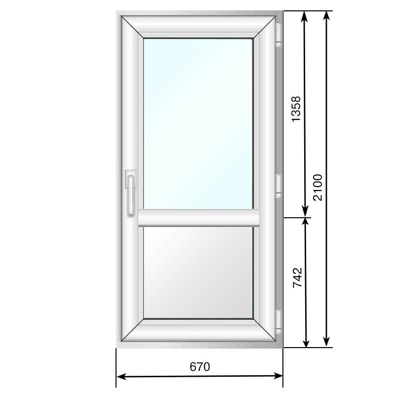Установить балконную дверь стандартные размеры. высота и ширина балконной двери по госту