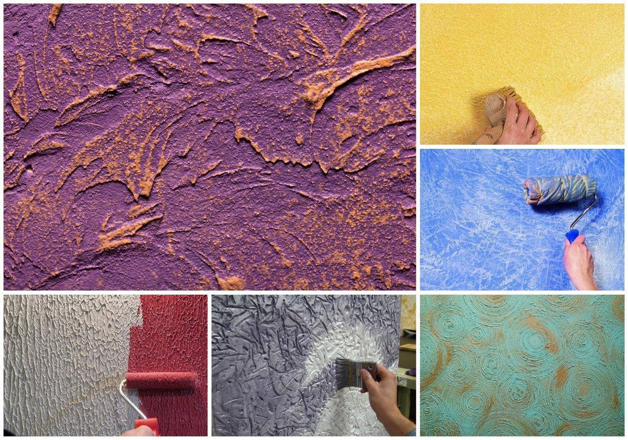 декоративная покраска стен квартире фото