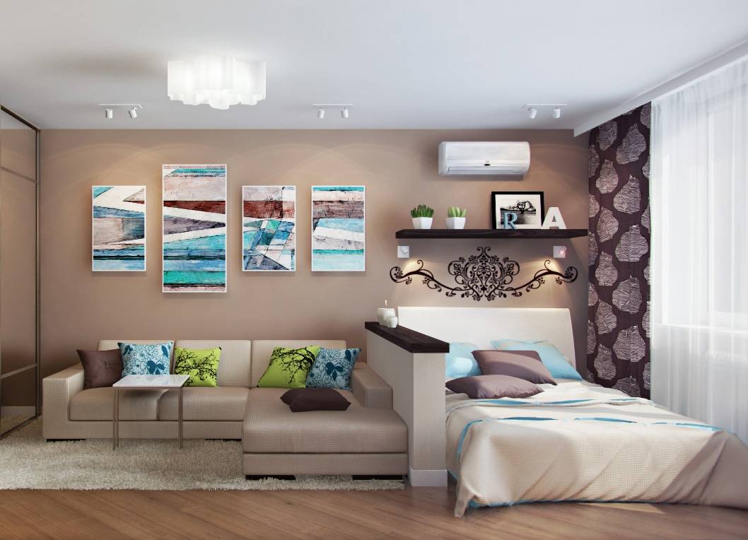 Спальня 16 кв. м: как выбрать стильный и практичный дизайн, особенности обустройства в квартире и частном доме - 51 фото