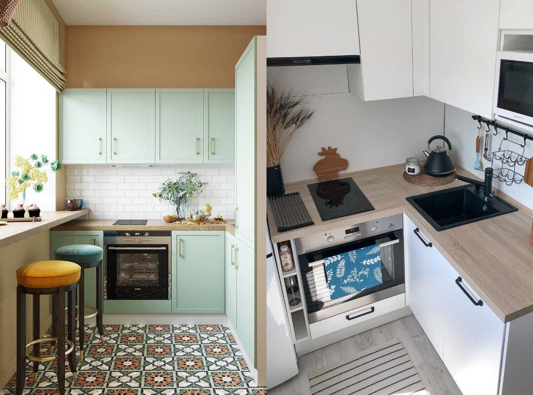 Дизайн маленькой кухни в «хрущёвке»: фото примеров и разбор типичных ошибок