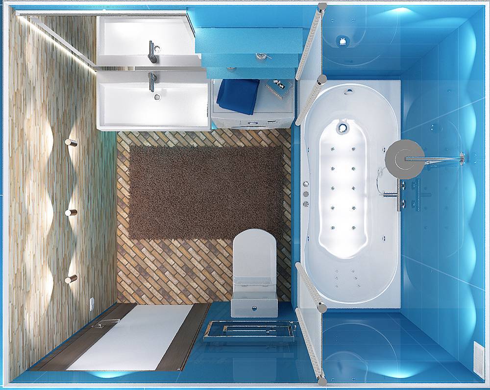 Интерьер ванных комнат, совмещенных с туалетом | home-ideas.ru