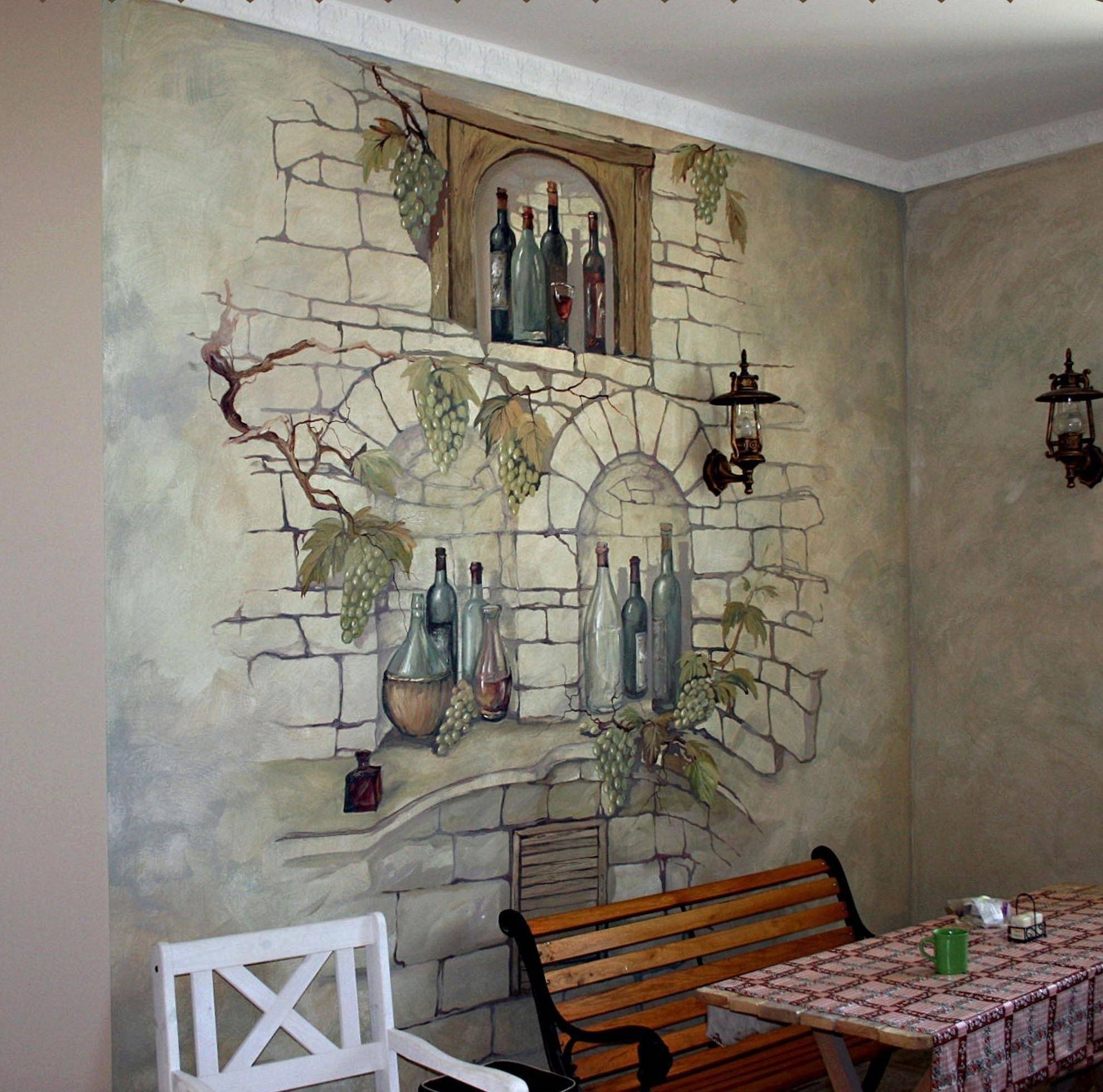 Художественная роспись стен своими руками - строим дом самостоятельно