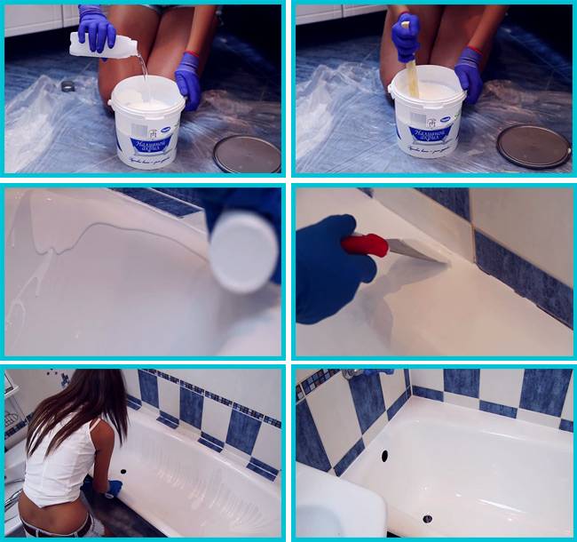 Покрасить ванну акрилом в домашних условиях своими руками (видео)