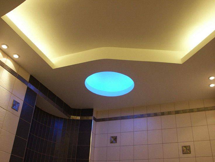 Какие светильники выбрать в ванную комнату на потолок