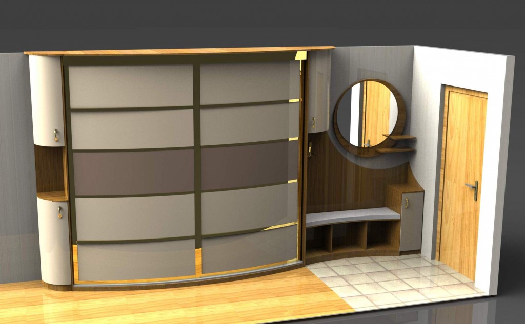 Современный дизайн шкафов-купе в прихожую. идеи + 95 фото