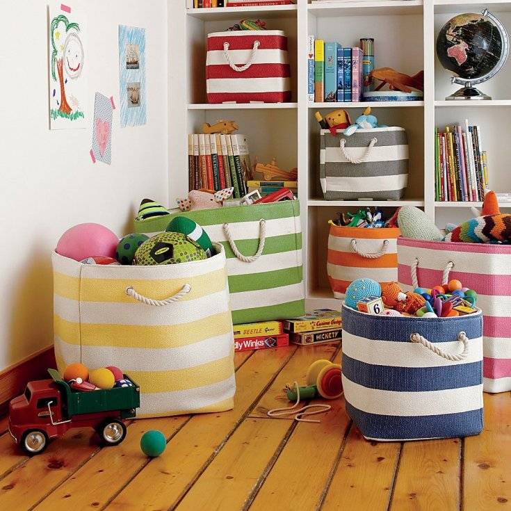Хранение игрушек: идеи для детской комнаты