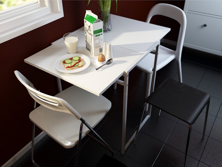 Выбираем современный обеденный стол для маленькой кухни