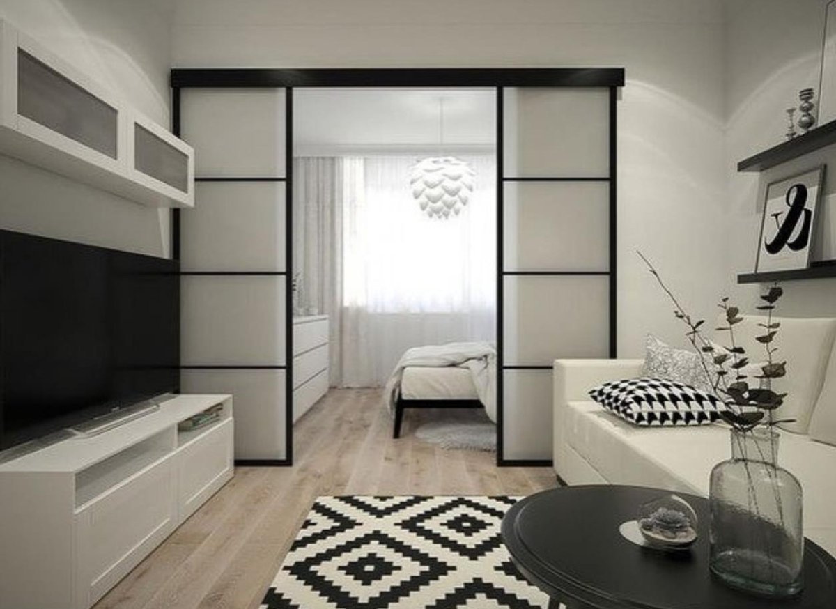 Дизайн комнаты 18 кв.м: 50 фото спальни-гостиной