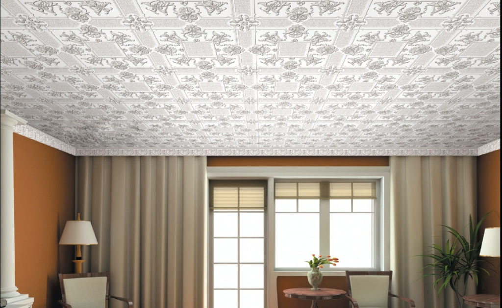 Красивый дизайн фигурных потолков из гипсокартона, натяжных и навесных: интересные идеи для зала и гостиной, фотографии 
 - 25 фото