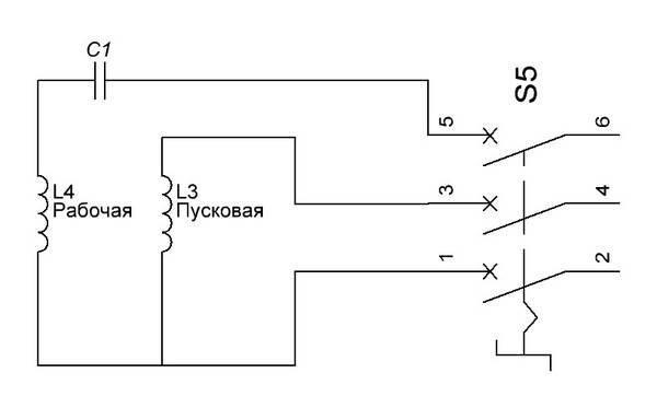 Схема подключения двигателя рд 09 на 220 вольт