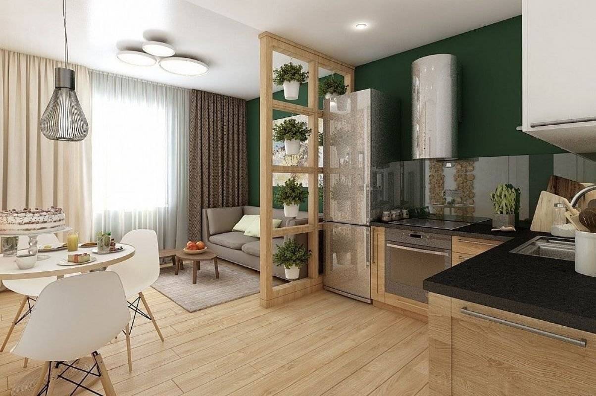 варианты объединения кухни и комнаты в квартире