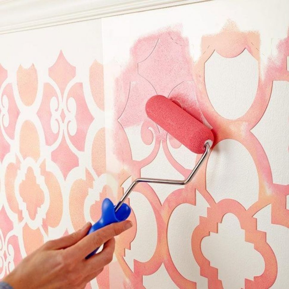 100 лучших идей дизайна: трафареты для покраски стен на фото