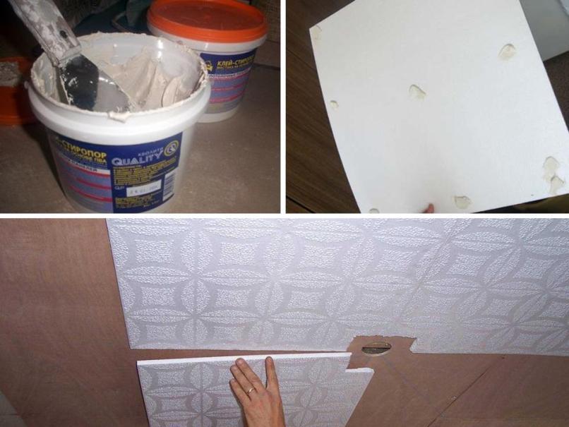 Как правильно клеить плитку потолочную – пошаговое руководство