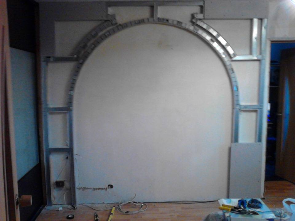 Варианты арок из гипсокартона и их использование в интерьере