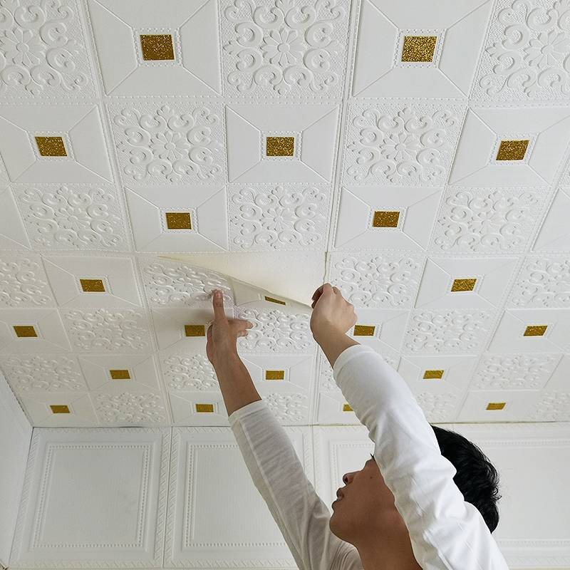 Как наклеить стеклохолст на потолок своими руками — викистрой