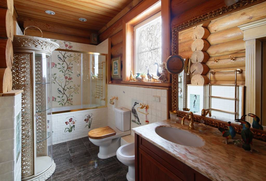 Отделка ванной в деревянном доме. этапы работ и рекомендации специалистов по выбору материалов