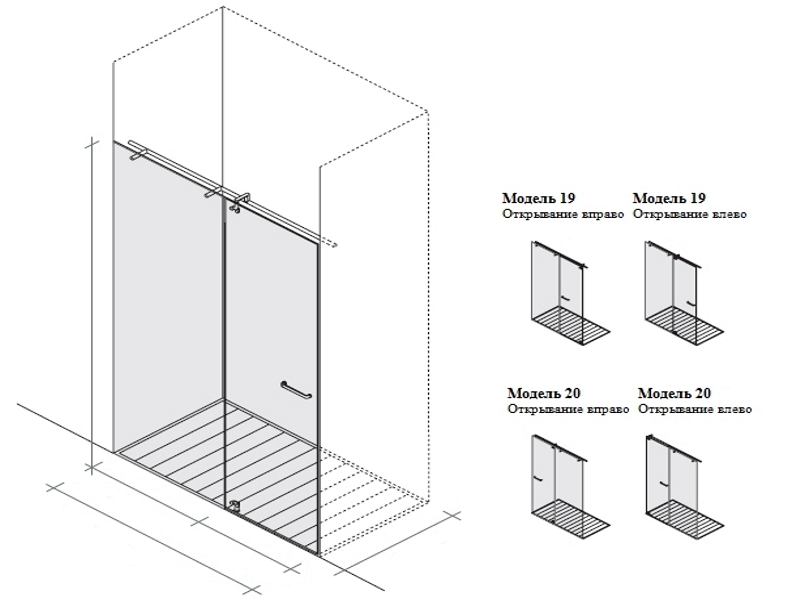 Выбор перегородок из поликарбоната и стекла для душевых кабин: сравнение моделей