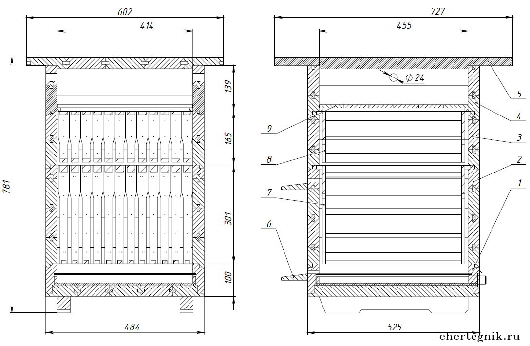 Улей своими руками чертежи 12