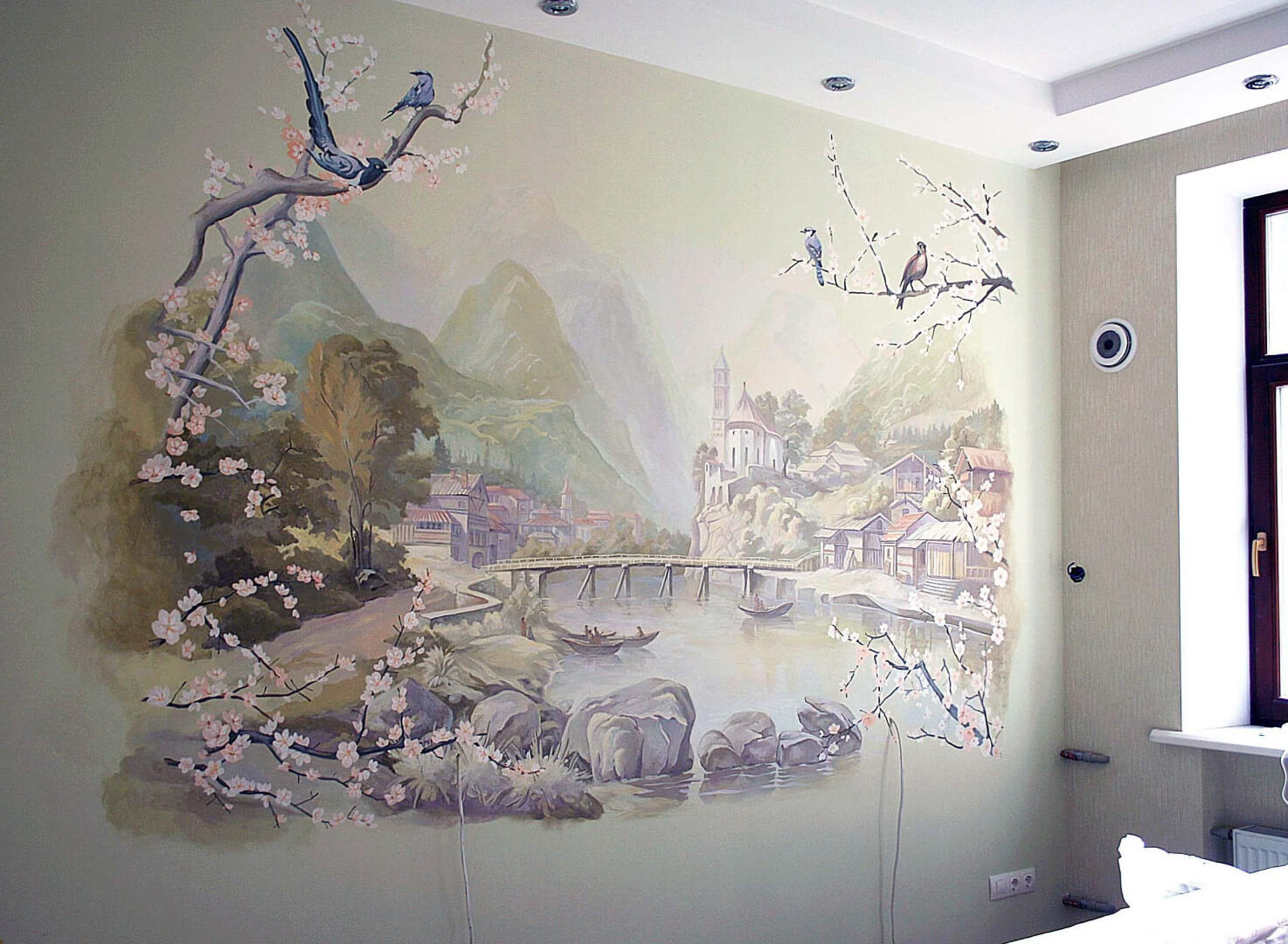 Художественная роспись стен - своими руками,фото, описание