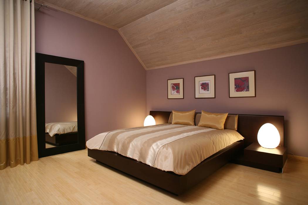 Отделка спальни: фото отделки стеновыми панелями, обоями и декоративной штукатуркой
