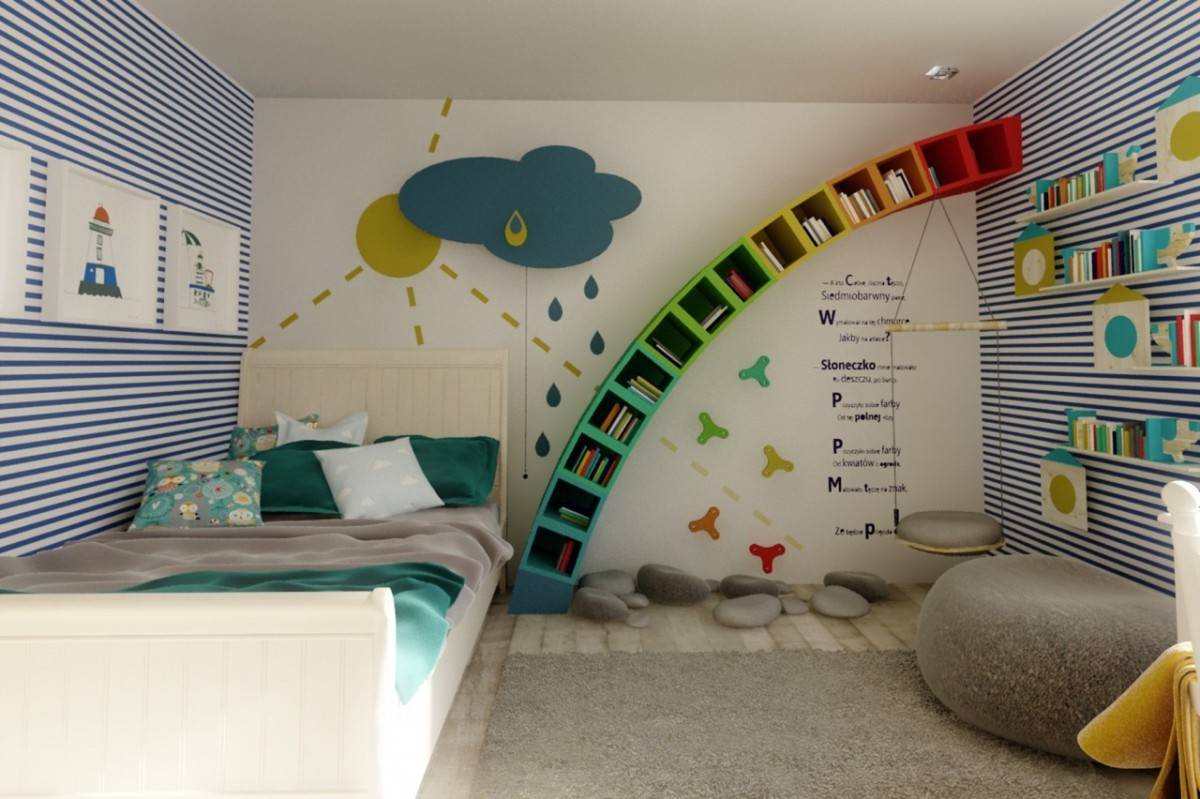 Декор детской комнаты: как украсить стены своими руками | дизайн и фото
