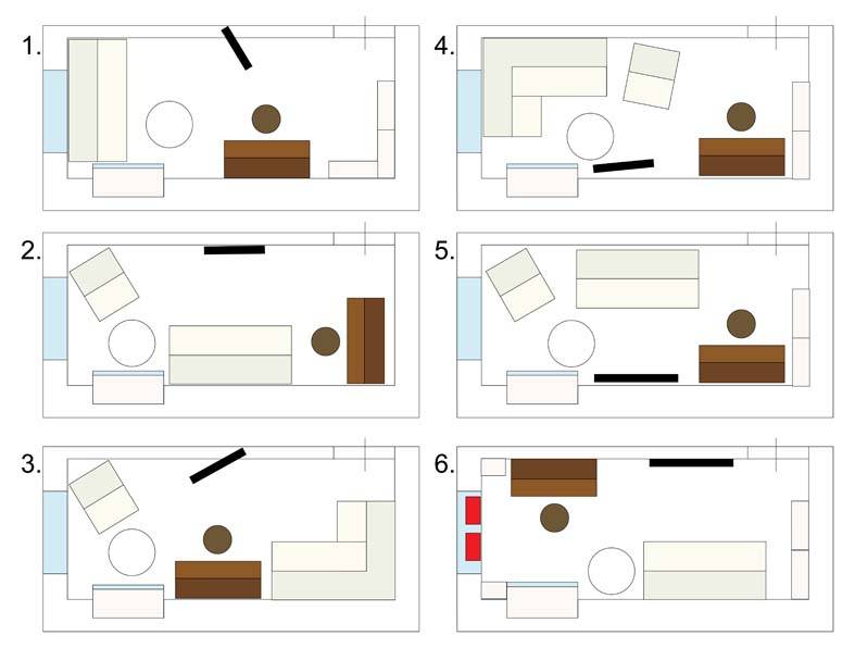 Правила планировки гостиной в больших и маленьких квартирах