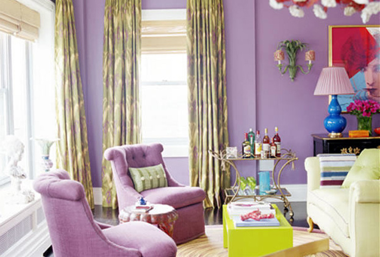 Сиреневые шторы: лиловые занавески в комбинации с другими цветами, применение в стилевых интерьерах